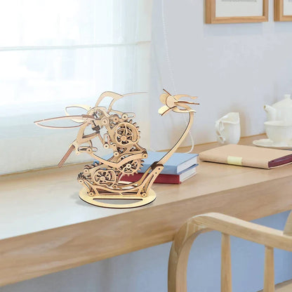 3d Wooden Mechanical Hummingbird